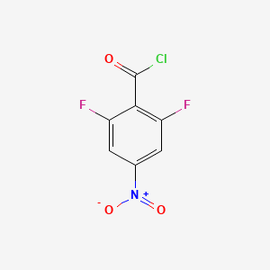 molecular formula C7H2ClF2NO3 B1411405 2,6-Difluoro-4-nitrobenzoyl chloride CAS No. 1803730-46-2