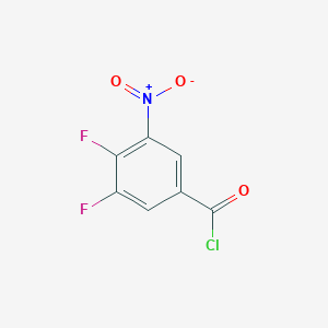 molecular formula C7H2ClF2NO3 B1411406 3,4-Difluoro-5-nitrobenzoyl chloride CAS No. 1806313-22-3