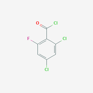 molecular formula C7H2Cl3FO B1411412 2,4-Dichloro-6-fluorobenzoyl chloride CAS No. 1803807-06-8