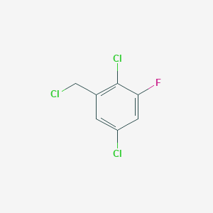 molecular formula C7H4Cl3F B1411413 2,5-Dichloro-3-fluorobenzyl chloride CAS No. 1806354-31-3