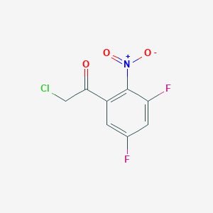 molecular formula C8H4ClF2NO3 B1411421 3',5'-Difluoro-2'-nitrophenacyl chloride CAS No. 1803788-00-2