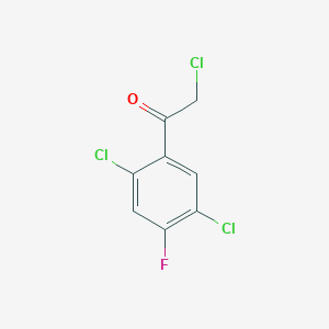 molecular formula C8H4Cl3FO B1411427 2',5'-Dichloro-4'-fluorophenacyl chloride CAS No. 1804886-89-2