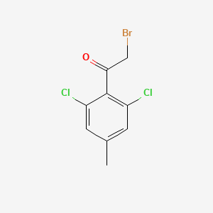 molecular formula C9H7BrCl2O B1411431 2',6'-Dichloro-4'-methylphenacyl bromide CAS No. 1803824-51-2