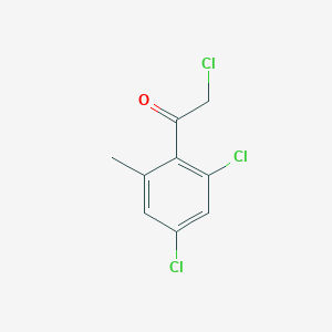 molecular formula C9H7Cl3O B1411432 2',4'-Dichloro-6'-methylphenacyl chloride CAS No. 1803836-75-0