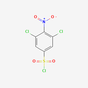 molecular formula C6H2Cl3NO4S B1411436 3,5-Dichloro-4-nitrobenzenesulfonyl chloride CAS No. 1803845-82-0