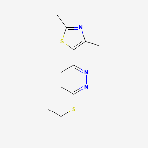 5-(6-(Isopropylthio)pyridazin-3-yl)-2,4-dimethylthiazole