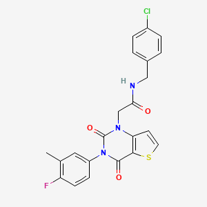 N-(4-chlorobenzyl)-2-(3-(4-fluoro-3-methylphenyl)-2,4-dioxo-3,4-dihydrothieno[3,2-d]pyrimidin-1(2H)-yl)acetamide