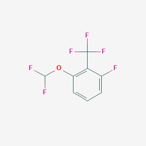 molecular formula C8H4F6O B1411438 2-Difluoromethoxy-6-fluorobenzotrifluoride CAS No. 1803807-35-3