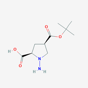 (2R,4R)-1-amino-4-[(2-methylpropan-2-yl)oxycarbonyl]pyrrolidine-2-carboxylic acid