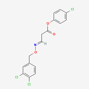 (4-chlorophenyl) (3E)-3-[(3,4-dichlorophenyl)methoxyimino]propanoate