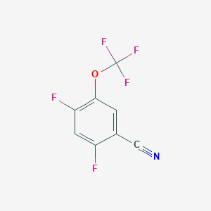 molecular formula C8H2F5NO B1411448 2,4-Difluoro-5-(trifluoromethoxy)benzonitrile CAS No. 1803731-93-2
