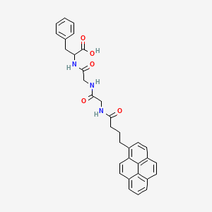 3-Phenyl-2-[[2-[[2-(4-pyren-1-ylbutanoylamino)acetyl]amino]acetyl]amino]propanoic acid