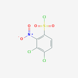 molecular formula C6H2Cl3NO4S B1411449 3,4-Dichloro-2-nitrobenzenesulfonyl chloride CAS No. 1806289-34-8