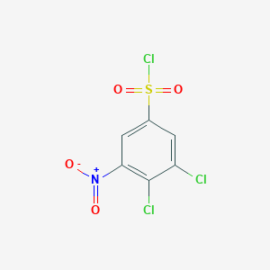 molecular formula C6H2Cl3NO4S B1411450 3,4-Dichloro-5-nitrobenzenesulfonyl chloride CAS No. 1804897-25-3