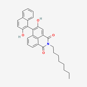 5-Hydroxy-6-(2-hydroxynaphthalen-1-yl)-2-octyl-1H-benzo[de]isoquinoline-1,3(2H)-dione