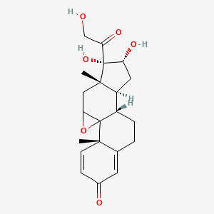 (2S,10S,11S,13R,14S,15S)-13,14-dihydroxy-14-(2-hydroxyacetyl)-2,15-dimethyl-18-oxapentacyclo[8.8.0.01,17.02,7.011,15]octadeca-3,6-dien-5-one