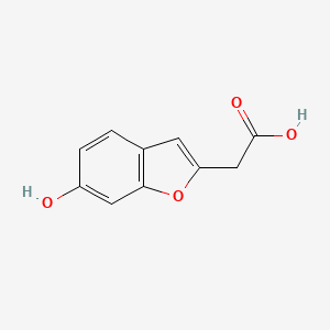 3-Benzofuranacetic acid, 6-hydroxy-