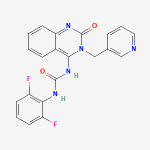 (E)-1-(2,6-difluorophenyl)-3-(2-oxo-3-(pyridin-3-ylmethyl)-2,3-dihydroquinazolin-4(1H)-ylidene)urea