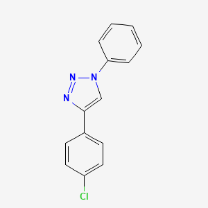 molecular formula C14H10ClN3 B14114573 4-(4-Chlorophenyl)-1-phenyl-1H-1,2,3-triazole 