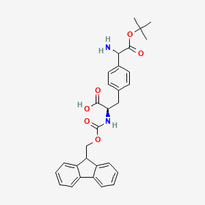 molecular formula C30H32N2O6 B14114575 Fmoc-4-(Boc-aminomethyl)-D-phenylalanine 