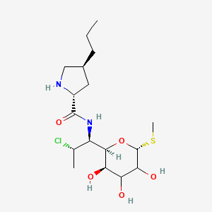 Methyl 7-chloro-6,7,8-trideoxy-6-[[[(2S,4R)-4beta-propyl-2alpha-pyrrolidinyl]carbonyl]amino]-1-thio-L-threo-alpha-D-galacto-octopyranoside