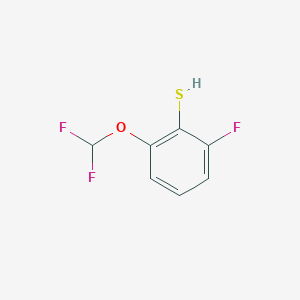 molecular formula C7H5F3OS B1411463 2-Difluoromethoxy-6-fluorothiophenol CAS No. 1803824-35-2