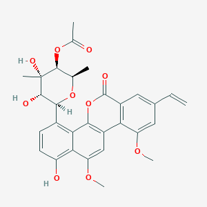 molecular formula C30H30O10 B14114644 4'-acetylchrysomycin A 