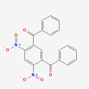 molecular formula C20H12N2O6 B14114646 (5-Benzoyl-2,4-dinitrophenyl)(phenyl)methanone 