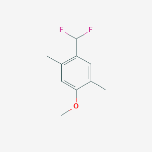 molecular formula C10H12F2O B1411465 4-Difluoromethyl-2,5-dimethylanisole CAS No. 1803785-33-2