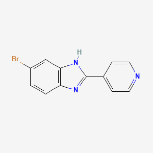 molecular formula C12H8BrN3 B14114658 6-Bromo-2-(4-pyridinyl)-1H-benzimidazole 