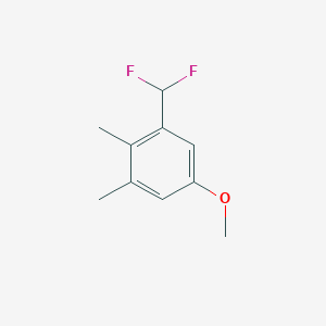 molecular formula C10H12F2O B1411466 3-Difluoromethyl-4,5-dimethylanisole CAS No. 1807191-65-6