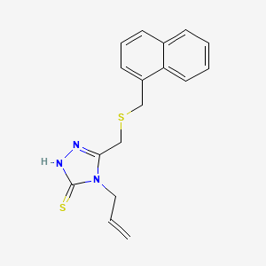 4-Allyl-5-{[(1-naphthylmethyl)sulfanyl]methyl}-4h-1,2,4-triazole-3-thiol