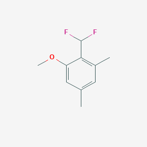 molecular formula C10H12F2O B1411467 2-Difluoromethyl-3,5-dimethylanisole CAS No. 1806302-87-3