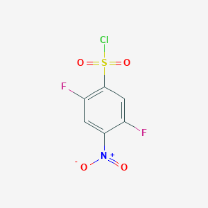 molecular formula C6H2ClF2NO4S B1411468 2,5-Difluoro-4-nitrobenzenesulfonyl chloride CAS No. 1806289-42-8