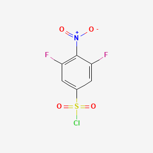 molecular formula C6H2ClF2NO4S B1411469 3,5-Difluoro-4-nitrobenzenesulfonyl chloride CAS No. 1803870-67-8