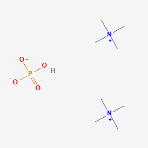 molecular formula C8H25N2O4P B14114693 Bis(N,N,N-trimethylmethanaminium) hydrogen phosphate CAS No. 63587-25-7