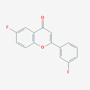 molecular formula C15H8F2O2 B14114699 6-Fluoro-2-(3-fluorophenyl)-4H-chromen-4-one CAS No. 213894-70-3