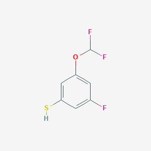 molecular formula C7H5F3OS B1411473 3-Difluoromethoxy-5-fluorothiophenol CAS No. 1806376-65-7