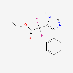 Ethyl difluoro(4-phenylimidazole-5-yl)acetate