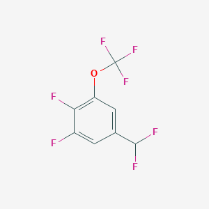 molecular formula C8H3F7O B1411474 3,4-Difluoro-5-(trifluoromethoxy)benzodifluoride CAS No. 1803789-83-4
