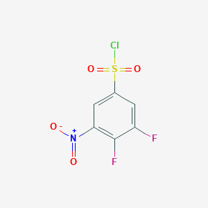 molecular formula C6H2ClF2NO4S B1411477 3,4-Difluoro-5-nitrobenzenesulfonyl chloride CAS No. 1803826-81-4