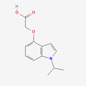 molecular formula C13H15NO3 B1411482 [(1-Isopropyl-1h-indol-4-yl)oxy]acetic acid CAS No. 2108810-86-0