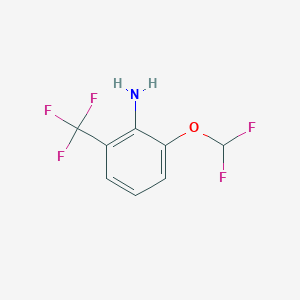 molecular formula C8H6F5NO B1411487 2-二氟甲氧基-6-(三氟甲基)苯胺 CAS No. 1807182-98-4
