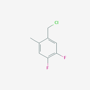 molecular formula C8H7ClF2 B1411493 4,5-Difluoro-2-methylbenzyl chloride CAS No. 1803826-95-0
