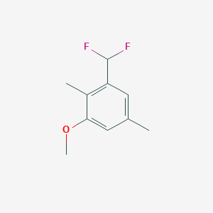 molecular formula C10H12F2O B1411503 3-Difluoromethyl-2,5-dimethylanisole CAS No. 1806277-85-9