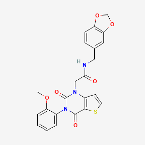 N-(1,3-benzodioxol-5-ylmethyl)-2-[3-(2-methoxyphenyl)-2,4-dioxo-3,4-dihydrothieno[3,2-d]pyrimidin-1(2H)-yl]acetamide