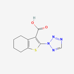 molecular formula C10H10N4O2S B1411520 2-(2H-四唑-2-基)-4,5,6,7-四氢-1-苯并噻吩-3-羧酸 CAS No. 2109508-93-0