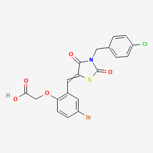 molecular formula C19H13BrClNO5S B14115246 C19H13BrClNO5S 