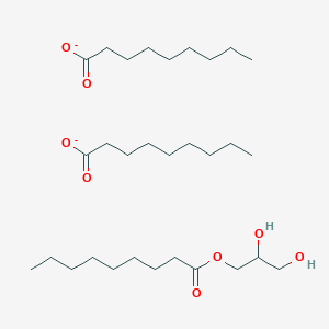 molecular formula C30H58O8-2 B14115341 2,3-Dihydroxypropyl nonanoate;nonanoate 