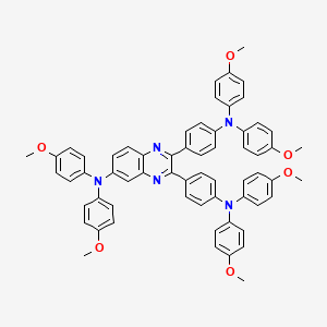 molecular formula C62H53N5O6 B14115491 2,3-bis({4-[bis(4-methoxyphenyl)amino]phenyl})-N,N-bis(4-methoxyphenyl)quinoxalin-6-amine 